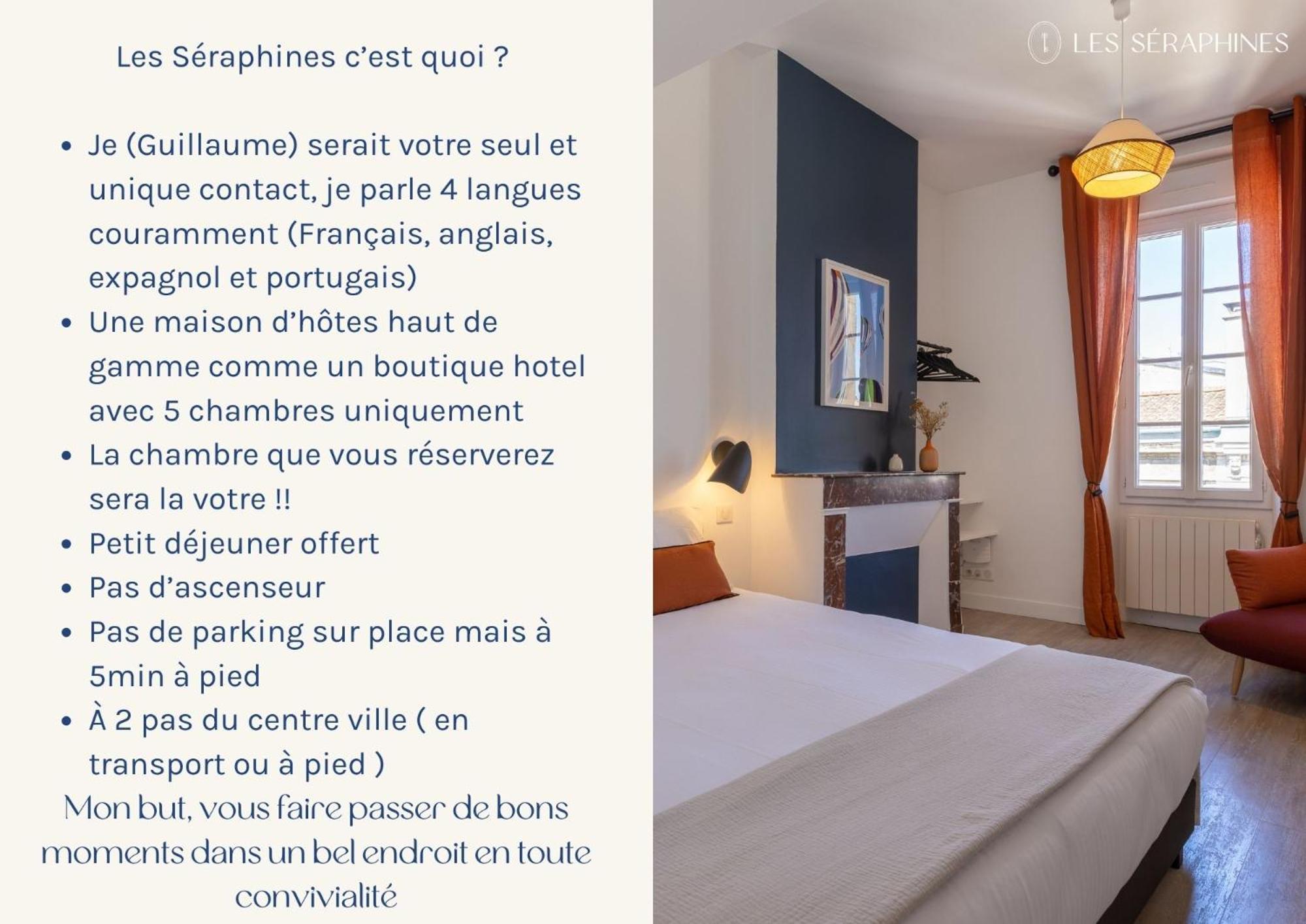 بوردو Les Seraphines - Chambres D'Hotes - Guests House المظهر الخارجي الصورة